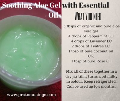 Soothing Aloe Gel with essential oils