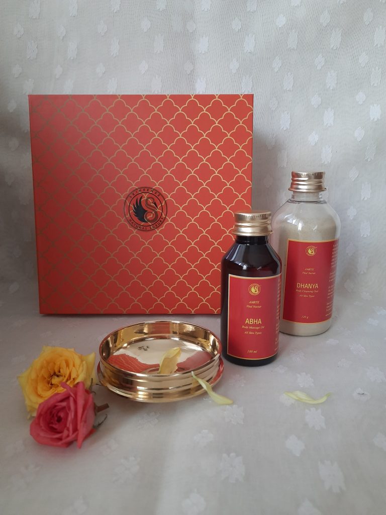 eco-friendly gifts for Diwali 2020, Skin Sense Luxury abhyanga kit